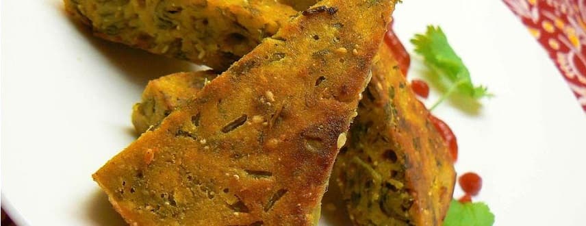 Kothimbir Vadi Recipe