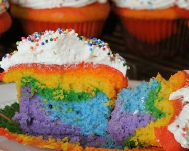 Rainbow CupCake Recipe for Kids