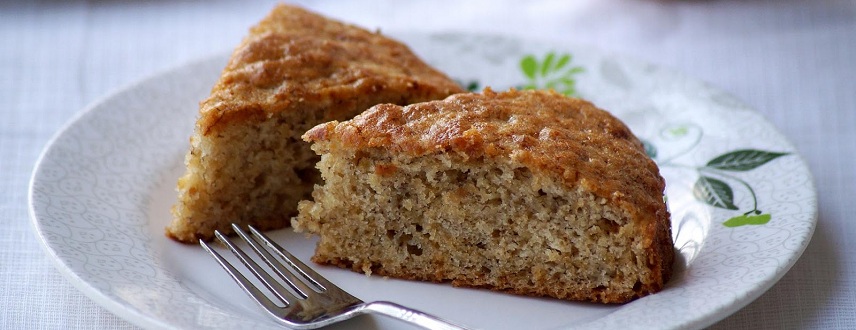 Eggless Banana Cake Recipe