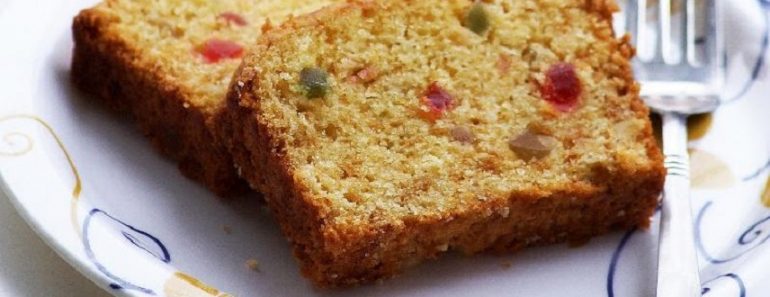 Eggless Fruit Cake Recipe