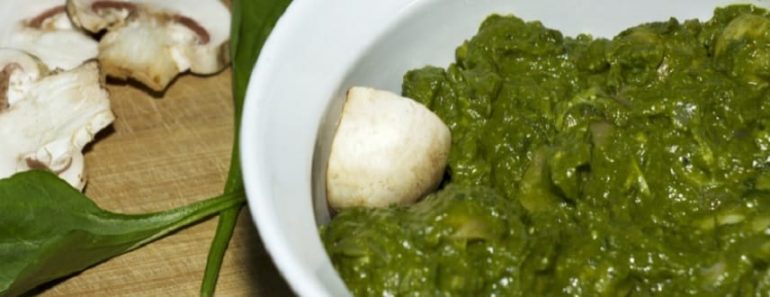 Palak Mushroom Recipe